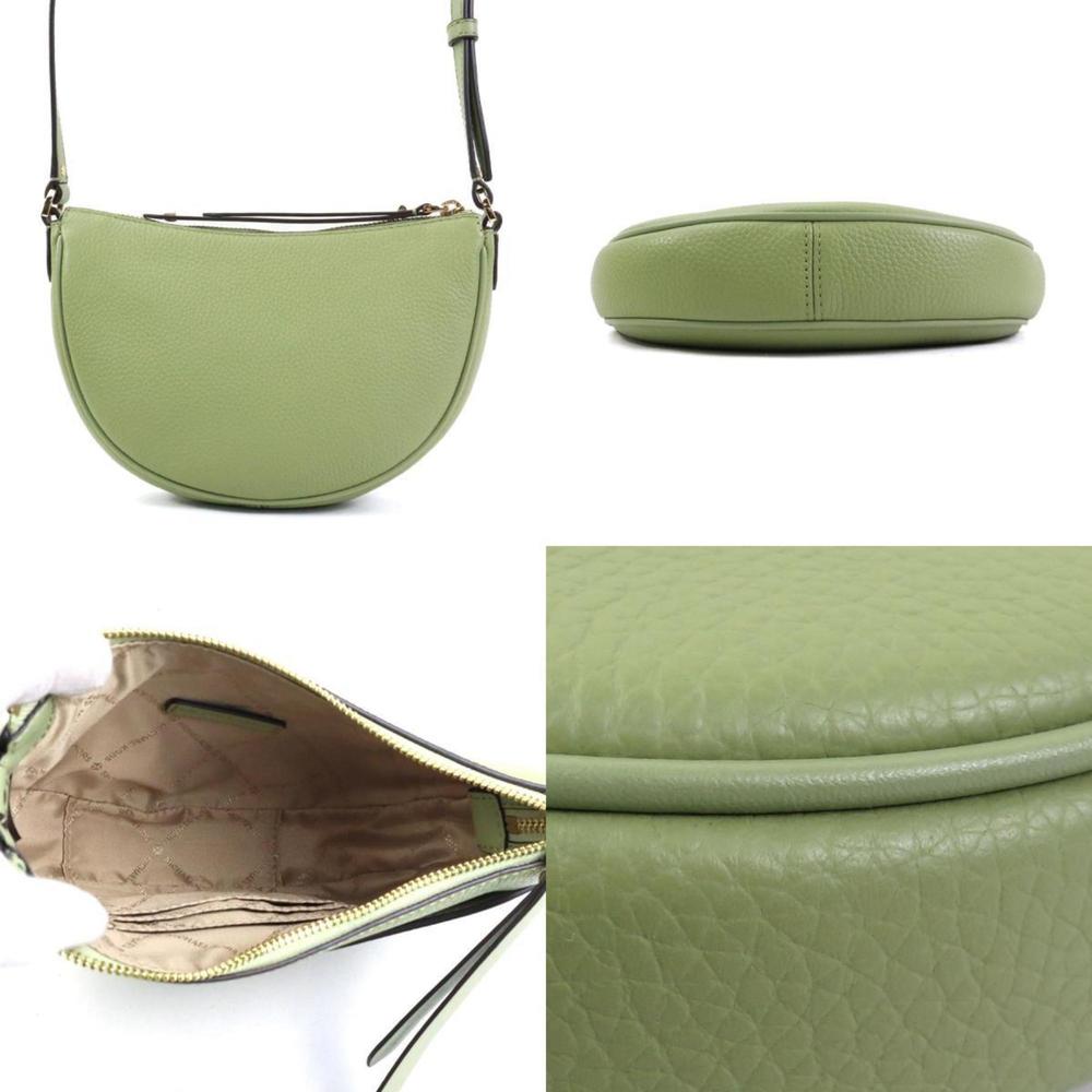 Michael Kors Shoulder Bag Leather Green Women's H30903K - Picture 3 of 5